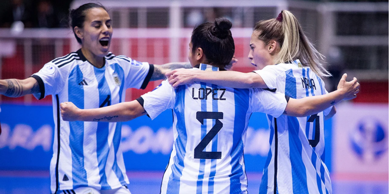 Argentina debutó con una goleada en la Copa América Femenina de Futsal